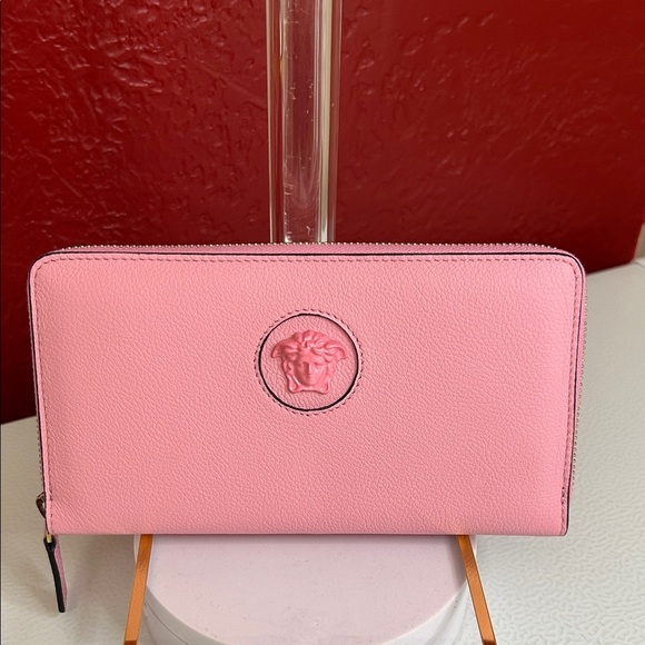 Versace Medusa Pink Wallet with box dust bag and coa - Picture 3 of 9
